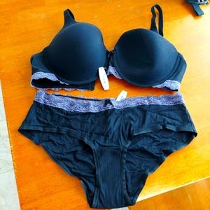 NWT Adore Me Bra & Hipster Set -  42C, 1X